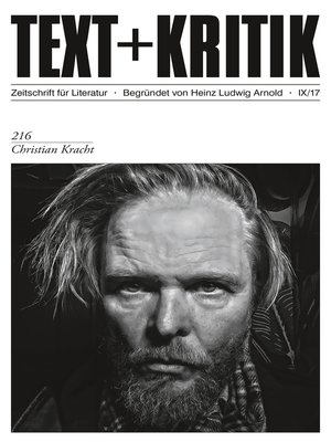 cover image of TEXT+KRITIK 216--Christian Kracht